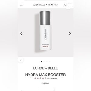Brand New LORDE+BELLE Hydro Max Booster Retails $59+